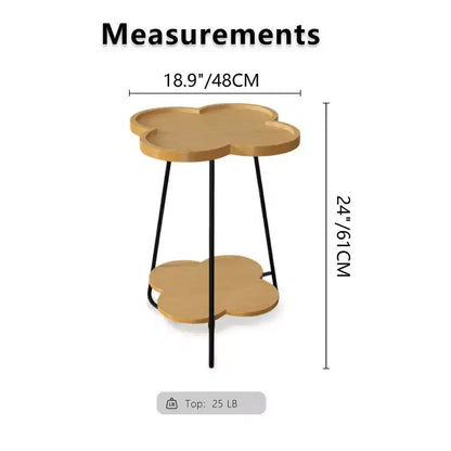 Round Accent End Table for Living Room & Bedroom, Modern Side Table