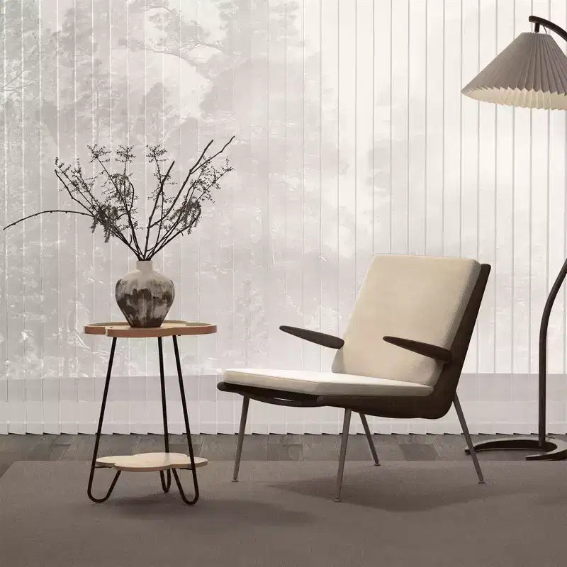 Round Accent End Table for Living Room & Bedroom, Modern Side Table