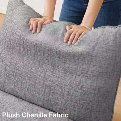 Large U-Shaped Chenille Modular Sectional Sofa with Storage & 7-Seat Chaise