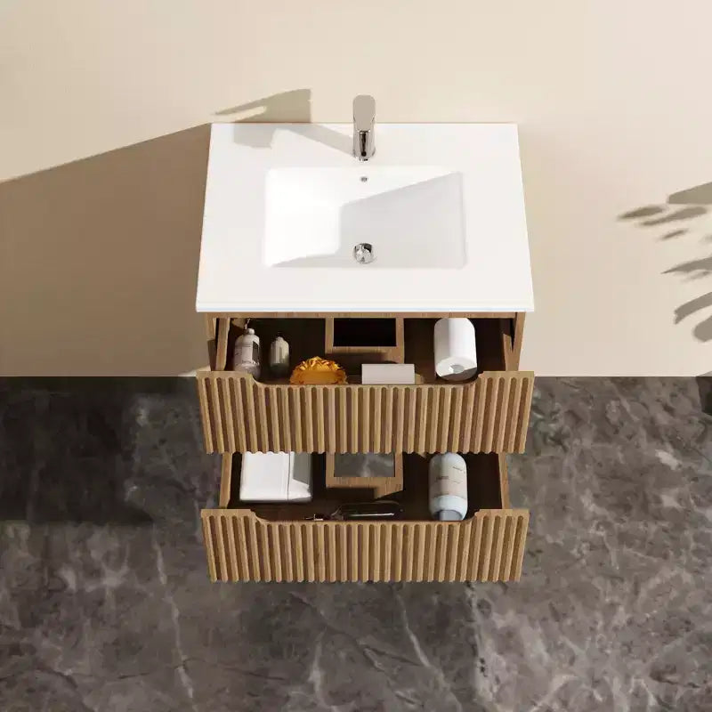 24 Wall-Mount Bathroom Vanity Cabinet Floating (Cabinet Only)