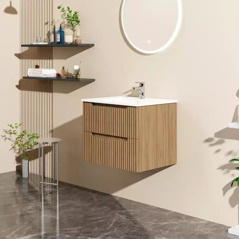 24 Wall-Mount Bathroom Vanity Cabinet Floating (Cabinet Only)