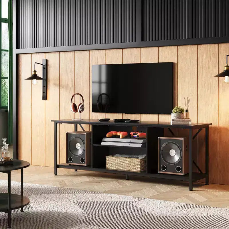TV Stand for 55 65 Inch TV,Entainment Center with Storage, TV Console for Bedroom and Living Room