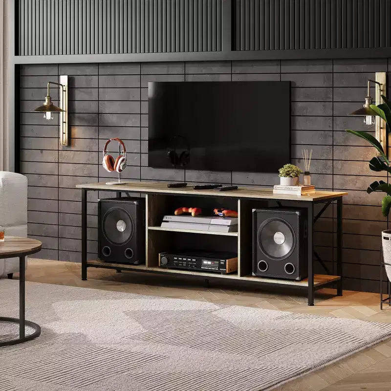 TV Stand for 55 65 Inch TV,Entainment Center with Storage, TV Console for Bedroom and Living Room