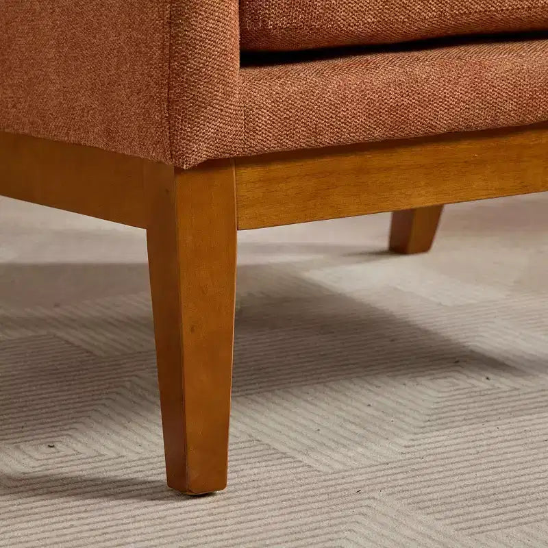 Modern High Back Accent Chair with Upholstered Seat for Living Room & Bedroom