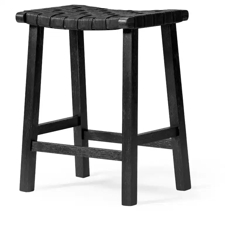 Maven Lane Noah Backless Counter Stool with Faux Leather 25