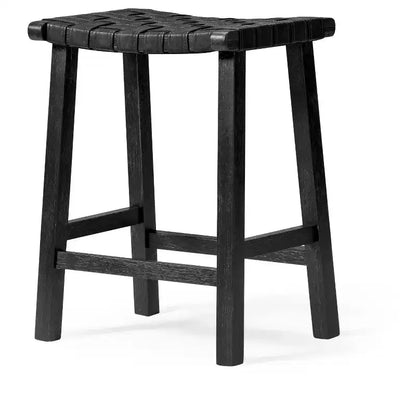 Maven Lane Noah Backless Counter Stool with Faux Leather 25