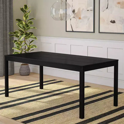 72" Rectangular Wooden Dining Table for 6 People, Kitchen & Dining Room