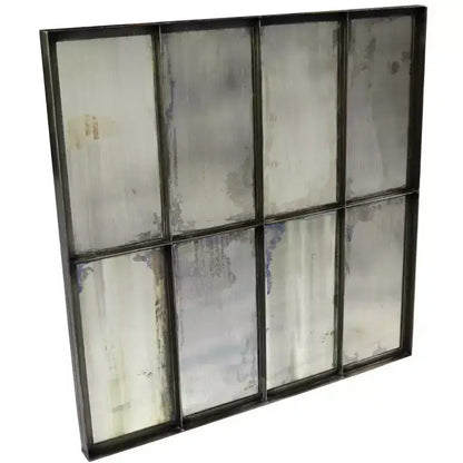 HomeRoots 40 Black Square Metal Framed Accent Mirror