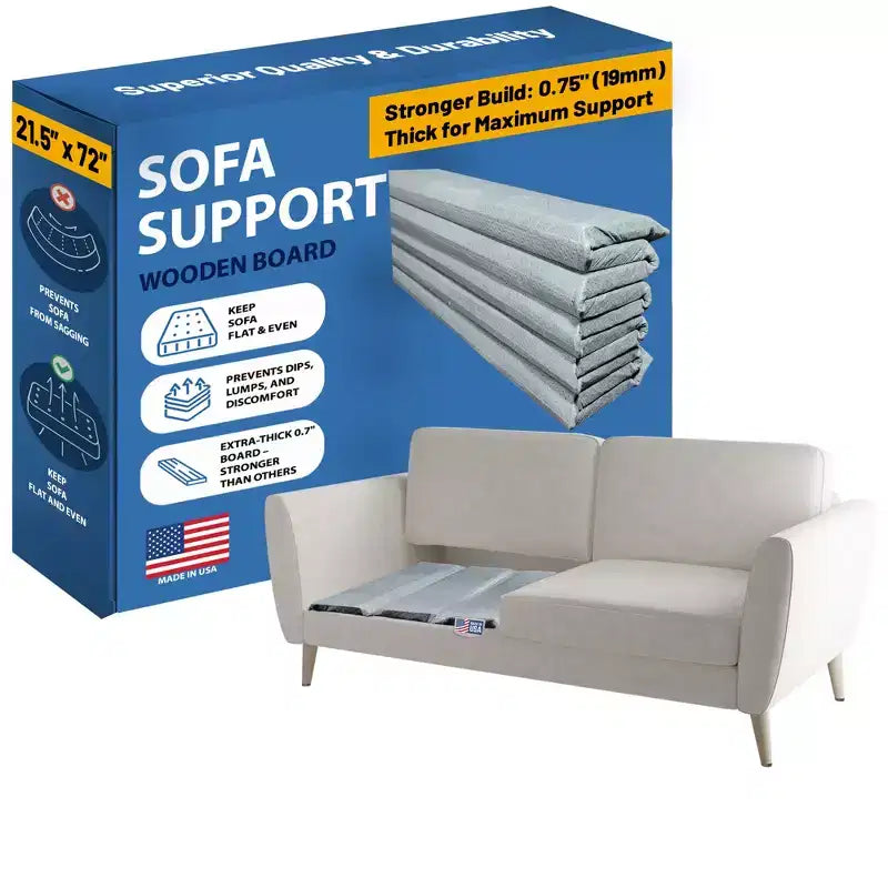 Continental Sleep, Heavy Duty Premium Couch Cushion Support Board to Fix Sagging Sofas, Thick Wood Boards Add Strong Seat Supports, Sofa, Chair